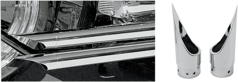 BARON Exhaust Tip - Scalloped - Yamaha '99-'09 - BA-1100-01 - PartsOutlet.com.au