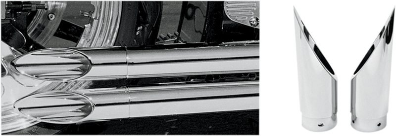 BARON Exhaust Tip - Xtreme Slash - Yamaha '99-'09 - BA-1100-00 - PartsOutlet.com.au