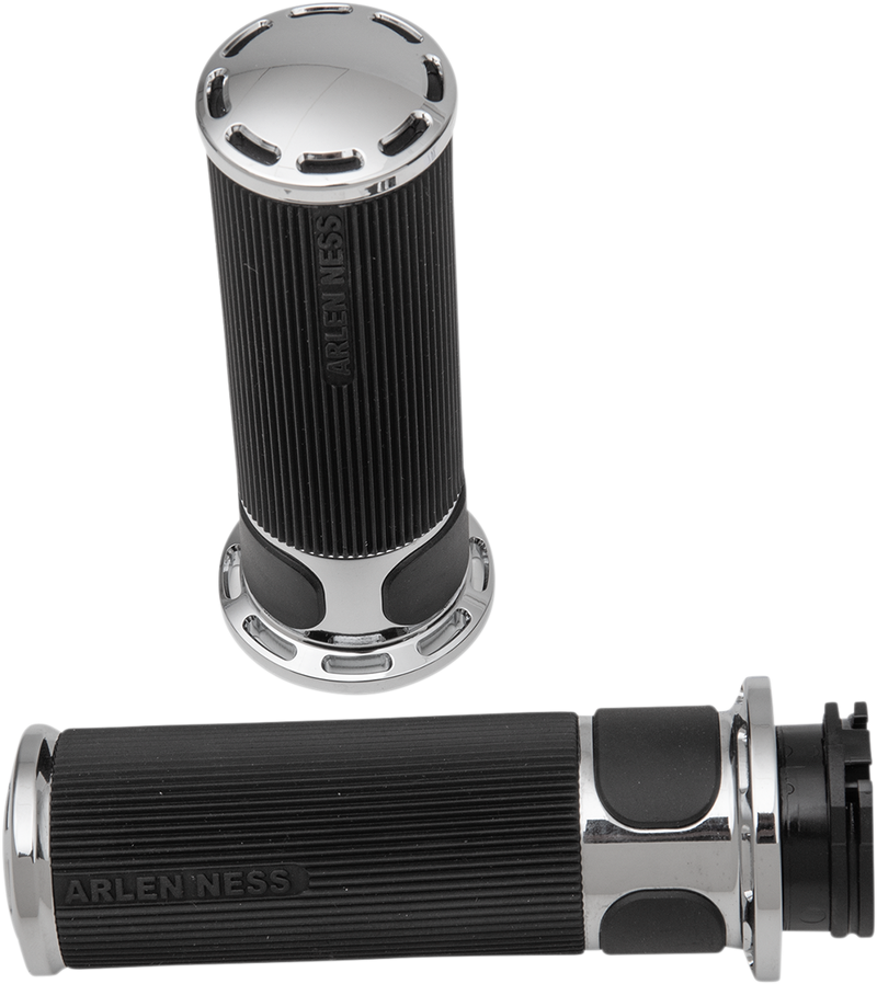 ARLEN NESS SLOT TRACK GRIPS, CHROME - CABLE - 07-300 - PartsOutlet.com.au