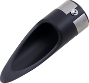 BARON Exhaust Tip - Black - Yamaha '99-'09 - Scalloped BA-1100-01B - PartsOutlet.com.au