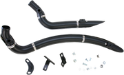 BASSANI XHAUST Sweeper Exhaust - '86-'17 Softail & Dyna - Black/Chrome 1SD2F - PartsOutlet.com.au