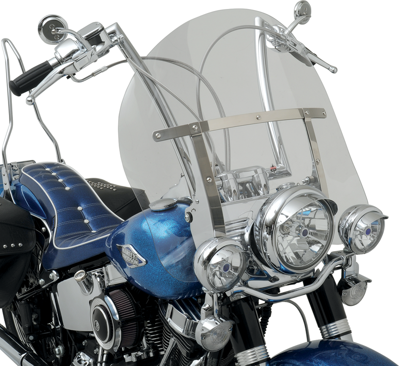 KLOCK WERKS Flare Windshield - 17" - Clear - FLST '86-'17 - KWW-02-0235