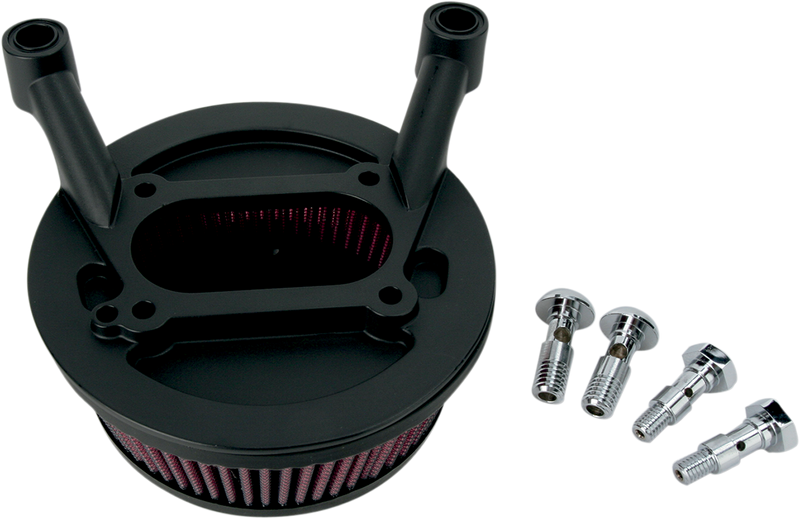 ARLEN NESS SMOOTH STAGE 1 BIG SUCKER™, BLACK - 99-01 FUEL INJECTED FLT - RED PRE-OILED - 18-328 - PartsOutlet.com.au