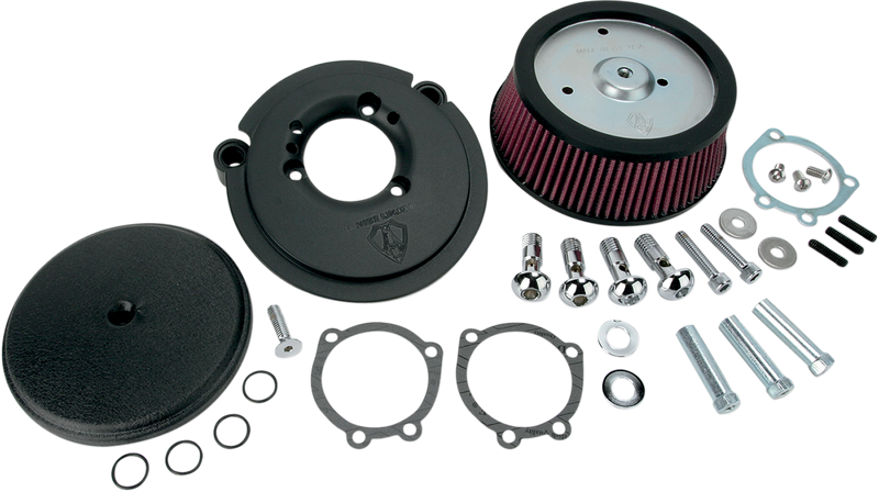 ARLEN NESS SMOOTH STAGE 1 BIG SUCKER™, BLACK - 88-up XL SPORTSTER - RED PRE-OILED - 18-329 - PartsOutlet.com.au