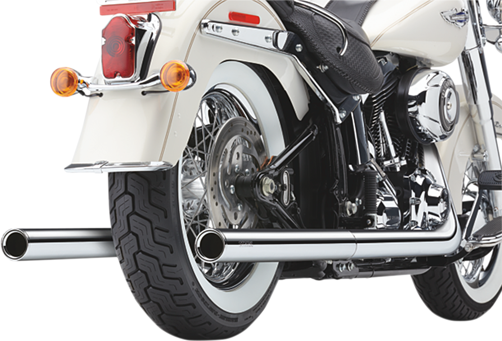 COBRA True Dual Exhaust - Billet Tip - '97-'06 Softail 6984 - PartsOutlet.com.au