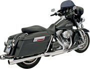 BASSANI XHAUST Megaphone Mufflers - Chr/Pol - Tapered - Performance Baffle '95-'16 FLH-517L - PartsOutlet.com.au