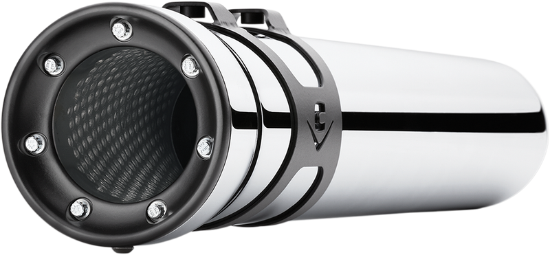 COBRA Race Pro Mufflers for '95-'16 Bagger - Chrome 6218 - PartsOutlet.com.au