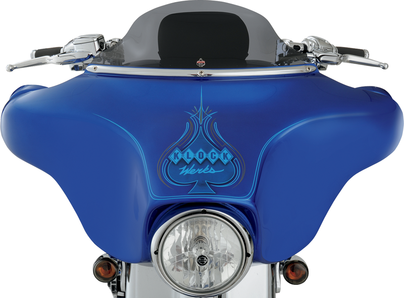 KLOCK WERKS Flare Windshield - 6-1/2" - Smoke - FLHT '96-'13 - KWW-01-0199