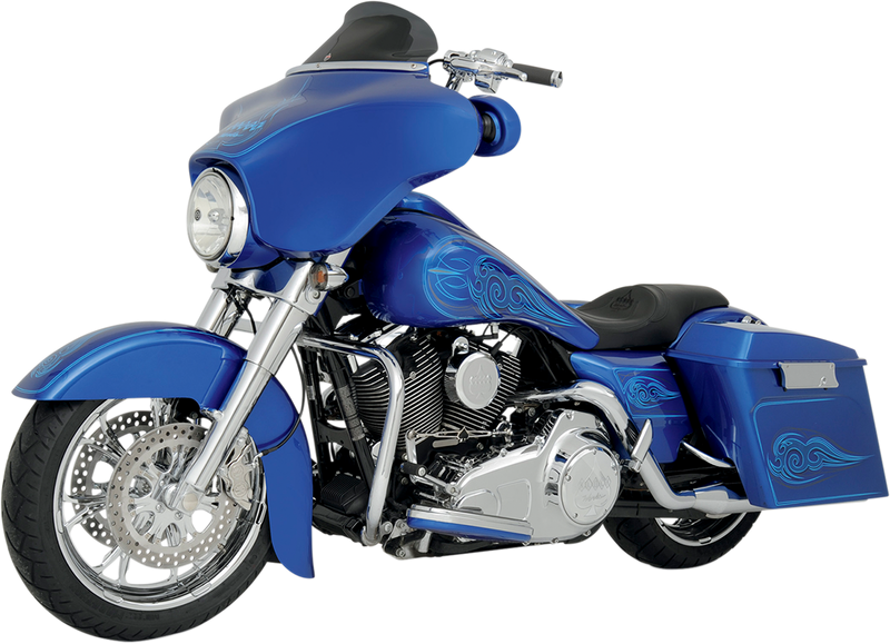 KLOCK WERKS Flare Windshield - 6-1/2" - Smoke - FLHT '96-'13 - KWW-01-0199