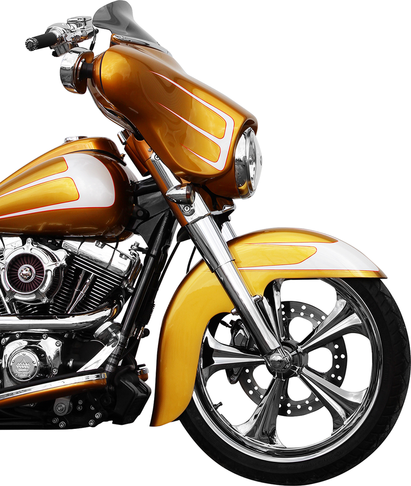 KLOCK WERKS Flare Windshield - 6-1/2" - Smoke - FLHT '96-'13 - KWW-01-0199