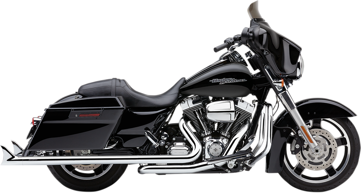 COBRA Dual Speedster Exhaust - Chrome - Fishtail - '10-'16 Dresser 6974 - PartsOutlet.com.au