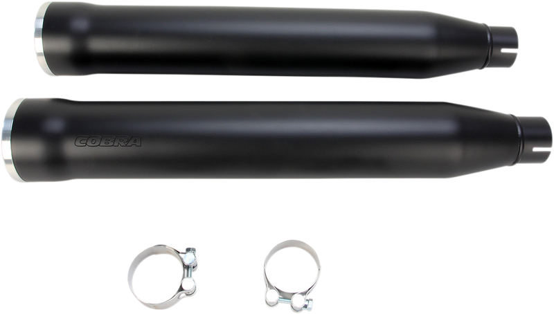 COBRA 3" RPT Mufflers for '07-'17 Softail - Black - 6053B