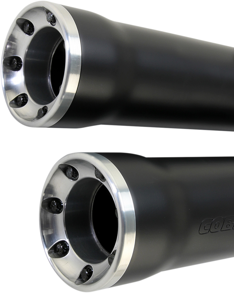 COBRA 3" RPT Mufflers for '07-'17 Softail - Black - 6053B