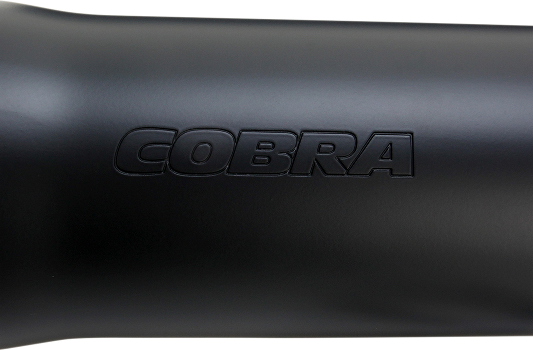 COBRA 3" RPT Mufflers for '07-'17 Softail - Black 6053B