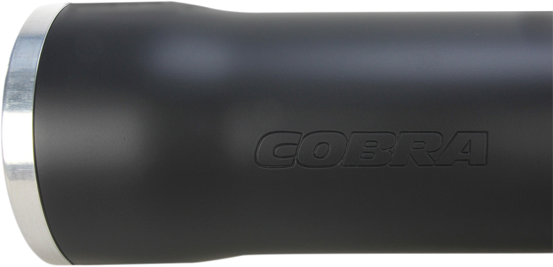 COBRA 3" RPT Mufflers - Softail FLS '05-'17 - Black - 6052B