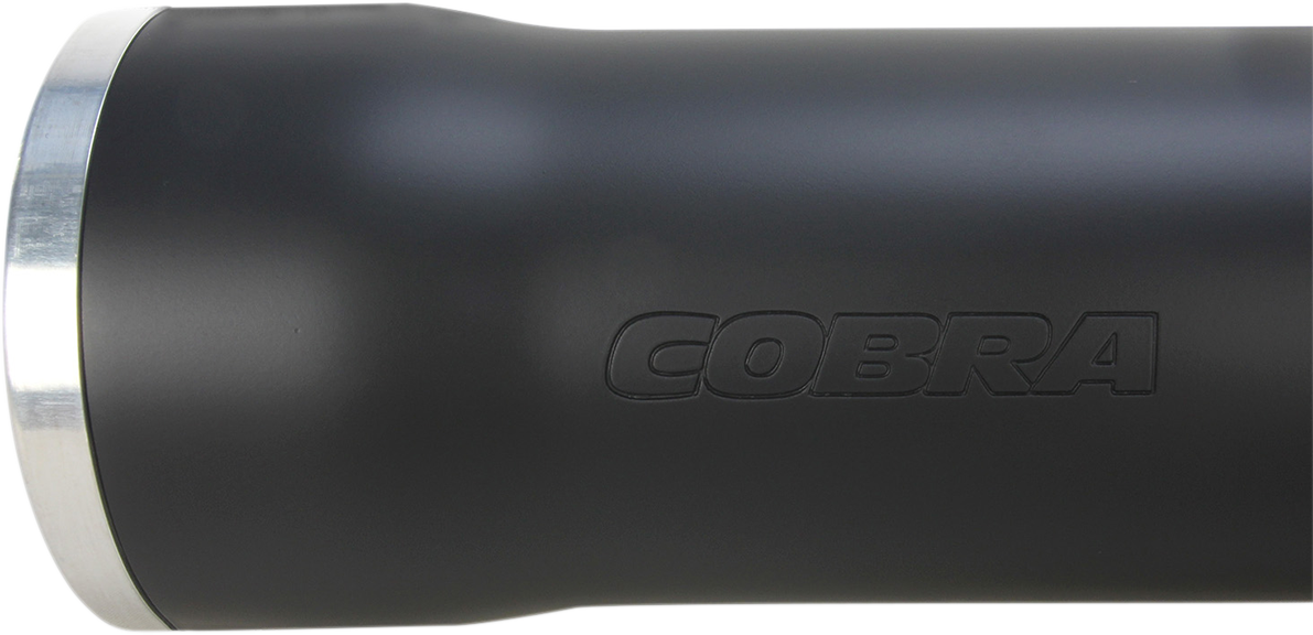 COBRA 3" RPT Mufflers - Softail FLS 05-17 - Black 6052B