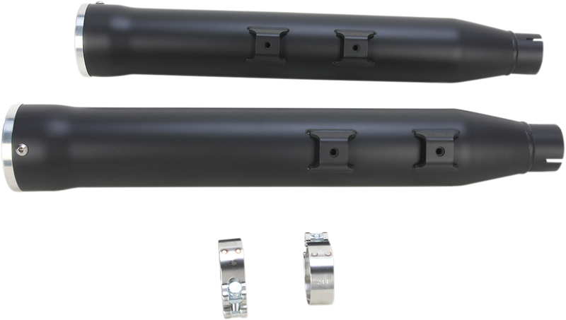 COBRA 3" RPT Mufflers - Softail FLS '05-'17 - Black - 6052B