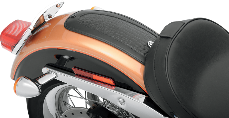 DRAG SPECIALTIES Fender Skin - Embossed Faux Gator Leather - 15" FXD '06-'17 - Center 1405-0136