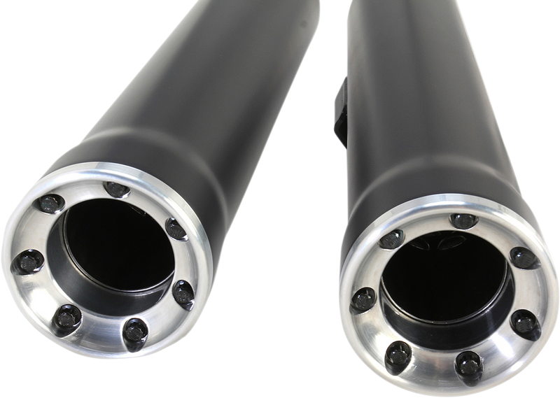 COBRA 3" RPT Mufflers - Softail '07-'17 - Black - 6051B