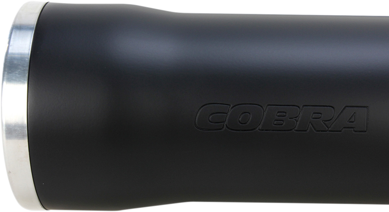 COBRA 3" RPT Mufflers - Softail '07-'17 - Black - 6051B