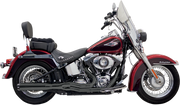 BASSANI XHAUST Road Rage II B1 Power 2:1 Exhaust - Softail '86-'17 - Black 1S18RB - PartsOutlet.com.au
