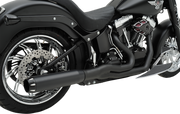 BASSANI XHAUST Road Rage II B1 Power 2:1 Exhaust - Softail '86-'17 - Black 1S18RB - PartsOutlet.com.au