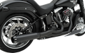 BASSANI XHAUST Road Rage II B1 Power 2:1 Exhaust - Softail '86-'17 - Black 1S18RB - PartsOutlet.com.au