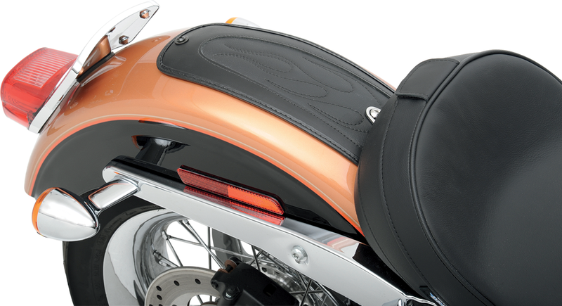 DRAG SPECIALTIES Fender Skin - Flame Stitched Automotive-Grade Vinyl Center - 15" - FXD '06-'17 - 1405-0137