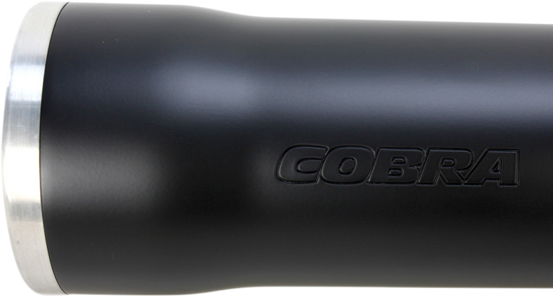 COBRA 3" RPT Mufflers - FXD '08-'17 - Black 6056B