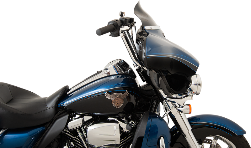 KLOCK WERKS Flare Windshield - 6-1/2" - Black - FLHT '14-'25 - KWW-01-0200-2014