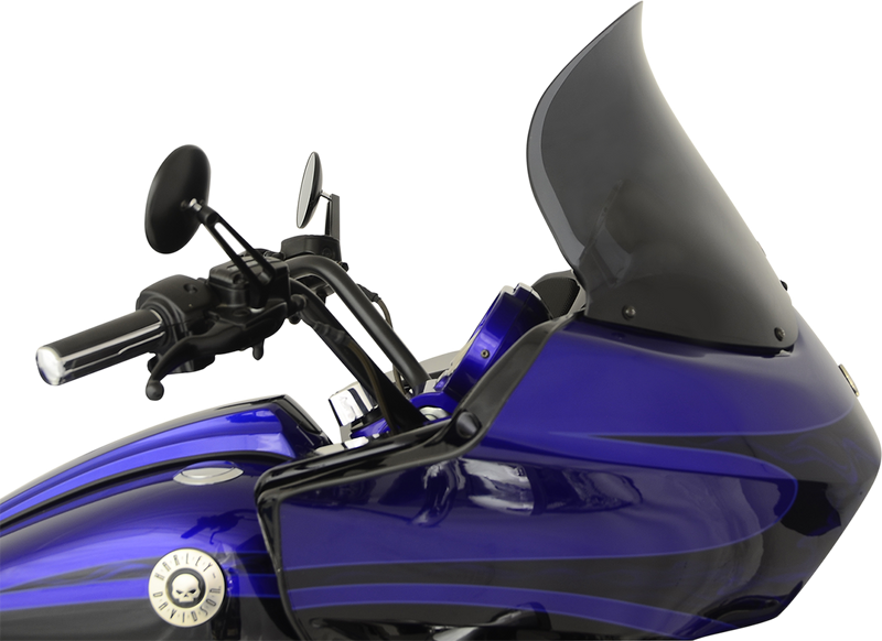 KLOCK WERKS Flare Windshield - 14" - Dark Smoke - FLTR '98-'13 - KWW-01-0257