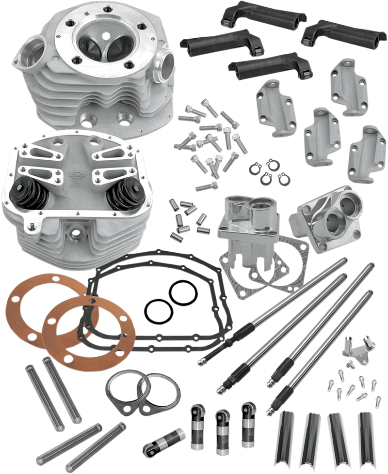 S&S CYCLE Stock Bore Retro Cylinder Head and Valve Train Upgrade Kit for 1966-'84 big twins - 106-1070 - PartsOutlet.com.au