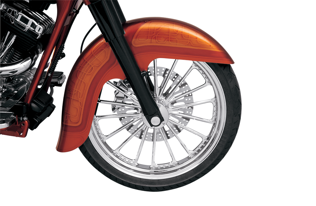 KLOCK WERKS Benchmark Front Fender Kit - Non-Raked - Steel - Harley-Davidson 2014-2023 - 16"-19" KWF-01-0100-2014