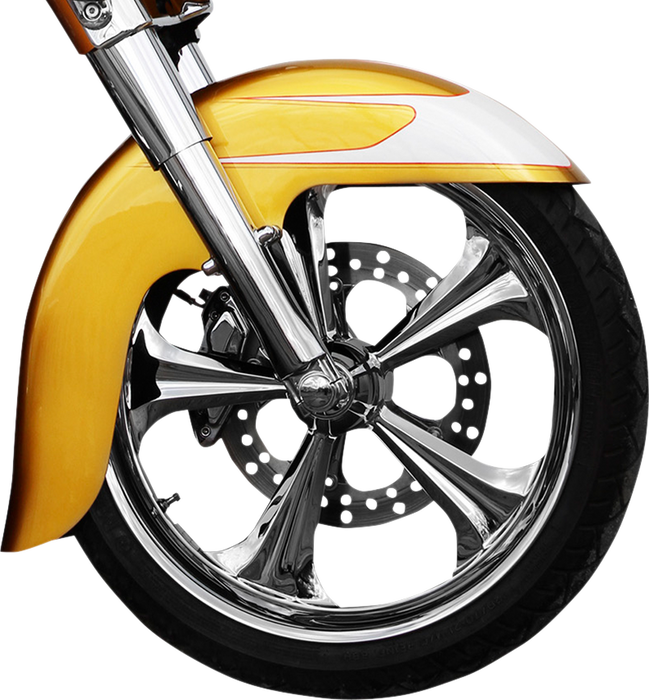 KLOCK WERKS Benchmark Front Fender Kit - Non-Raked - Steel - Harley-Davidson 2014-2023 - 16"-19" KWF-01-0100-2014