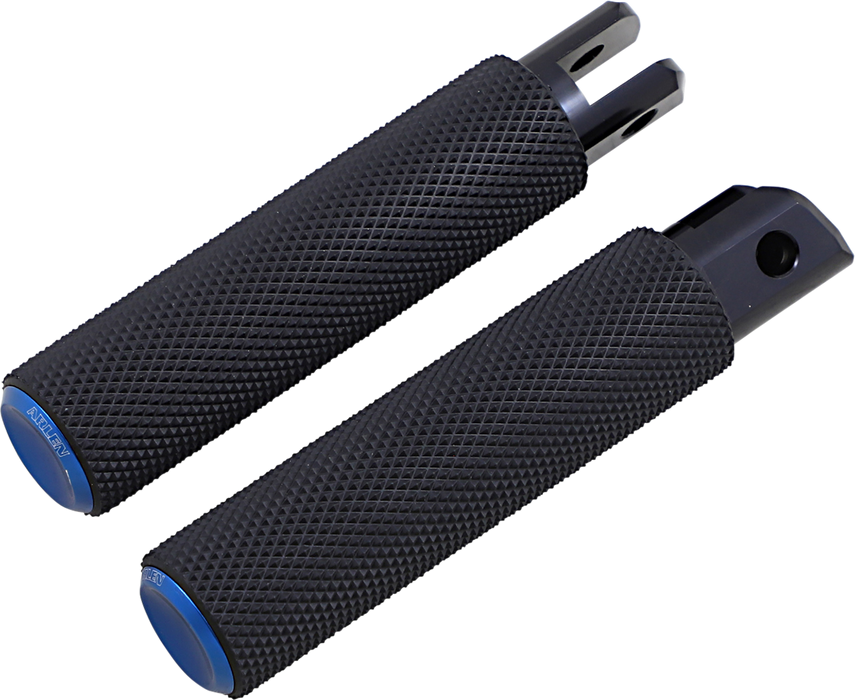 ARLEN NESS KNURLED FOOTPEGS, BLUE - 18-SOFTAIL DRIVER - 07-950