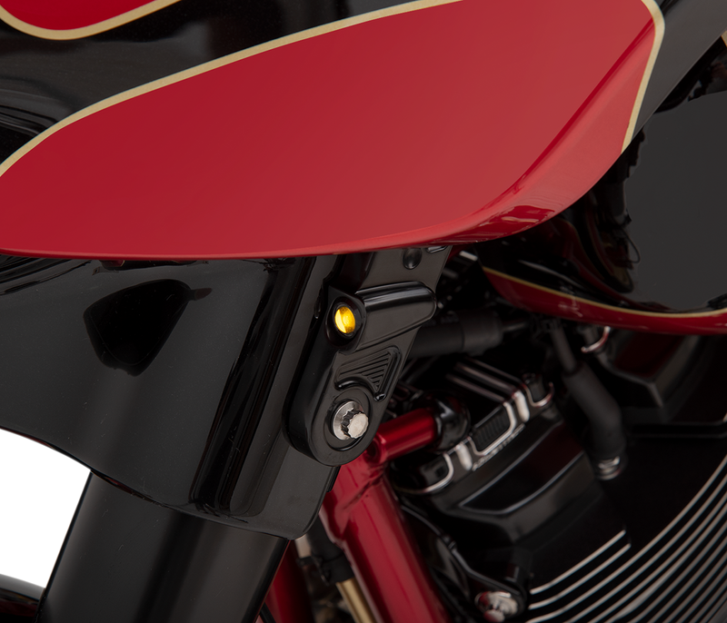 JOKER MACHINE Streamliner Turn Signals - Techno - Black - '14-'20 FL - 05-212-1 - PartsOutlet.com.au
