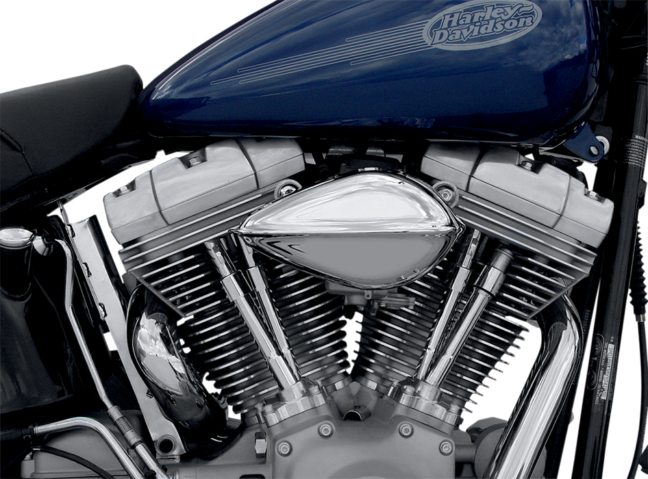 PAUGHCO Ribbed Teardrop Air Cleaner - CV - Harley-Davidson 1990-2017 - 701-201 - PartsOutlet.com.au