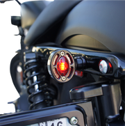 JOKER MACHINE LED Turn Signals - Black with Red LEDs 05-250-RB - PartsOutlet.com.au