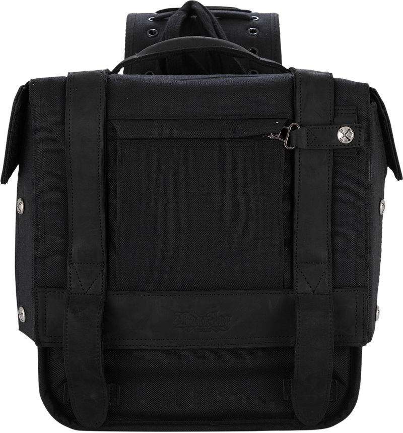 BURLY BRAND Throw-Over Saddlebag - Black B15-1002B - PartsOutlet.com.au