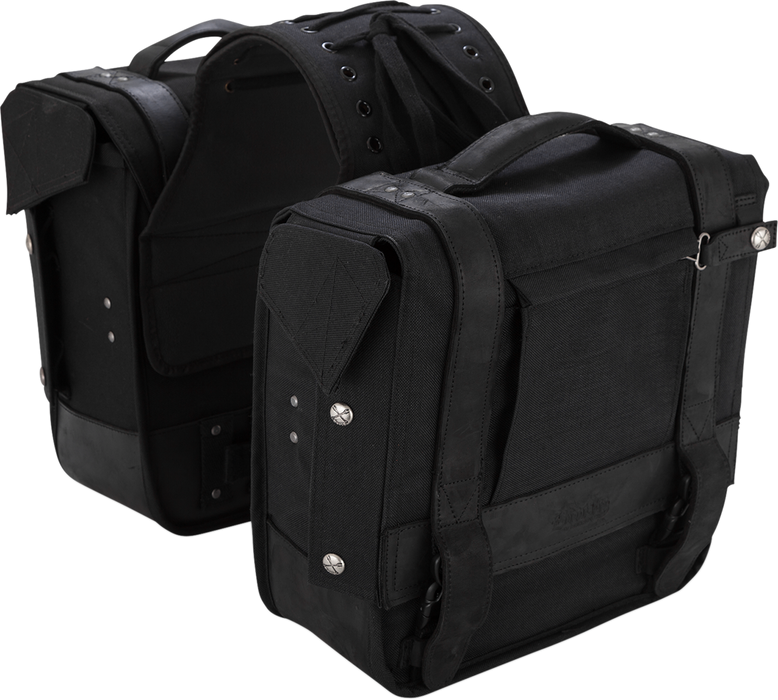 BURLY BRAND ThrowOver Saddlebag Black B151002B —