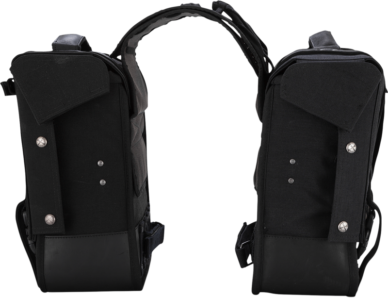 BURLY BRAND Throw-Over Saddlebag - Black B15-1002B - PartsOutlet.com.au