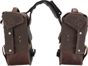 BURLY BRAND Throw-Over Saddlebag - Dark Oak B15-1002D - PartsOutlet.com.au
