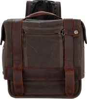 BURLY BRAND Throw-Over Saddlebag - Dark Oak B15-1002D - PartsOutlet.com.au