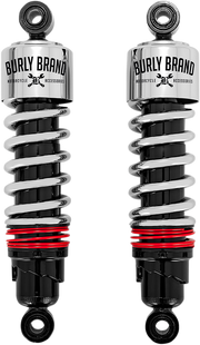 BURLY BRAND Slammer Plus Shocks - Chrome - '80-'23 FLH B28-1204 - PartsOutlet.com.au