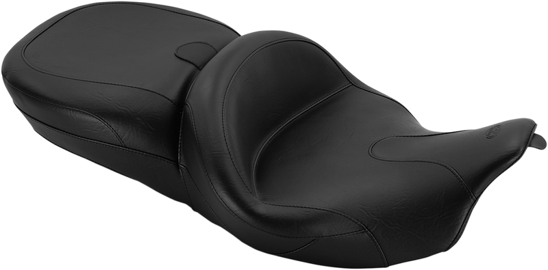 MUSTANG Vintage Summit Seat - With Receptacle - Harley-Davidson FL 2014-2023 - 76860 - PartsOutlet.com.au