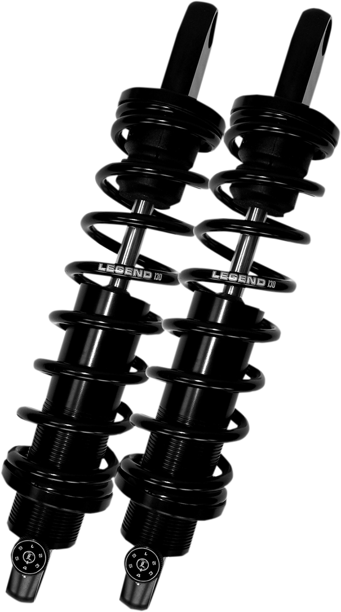 LEGEND SUSPENSION REVO-A Adjustable Dyna Coil Suspension - Black - Standard - 14" - FXD '91-'17 - 1310-1098