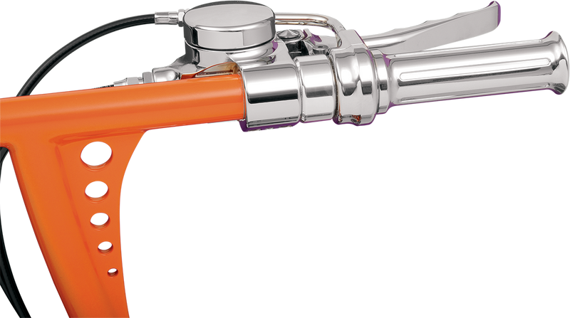 JOKER MACHINE Throttle Housing - Single Cable - Chrome 03-147 - PartsOutlet.com.au