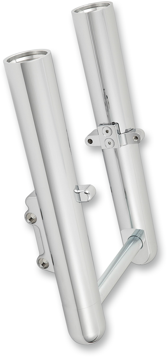 ARLEN NESS SMOOTH "HOT LEG" FORK LEGS, CHROME - '14-'23 FLT / DUAL DISC - 40-503