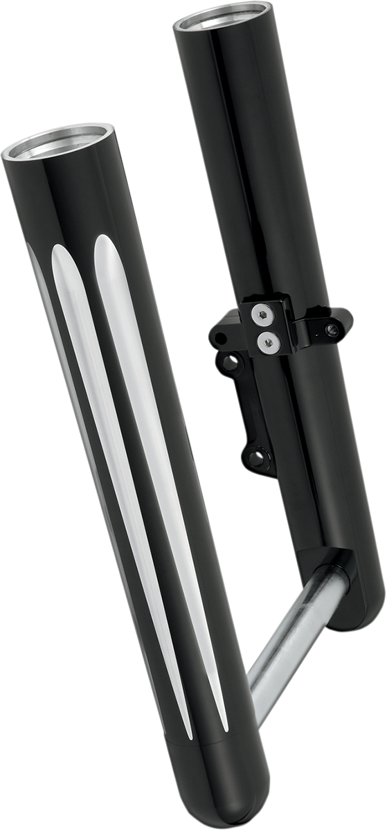 ARLEN NESS DEEP CUT "HOT LEG" FORK LEGS, BLACK - '14-'23 FLT / DUAL DISC - 40-512