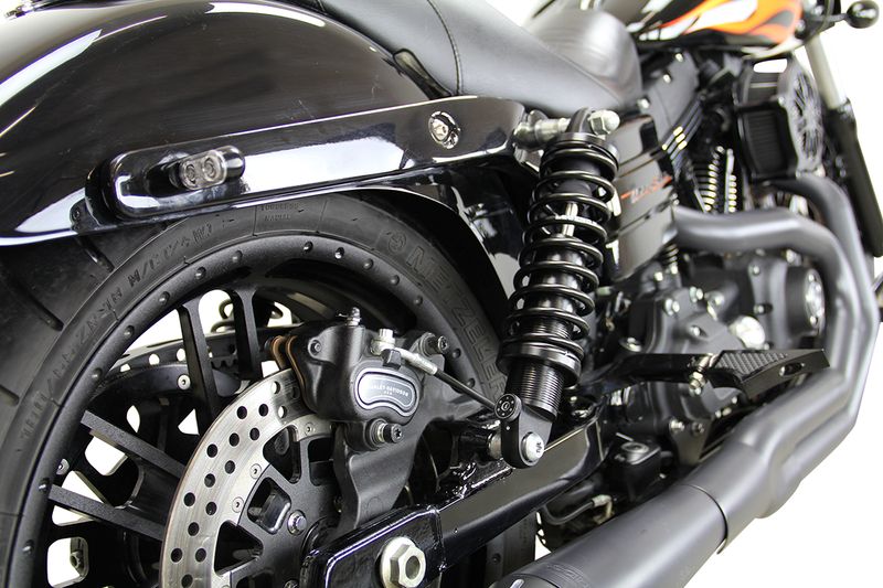 LEGEND SUSPENSION REVO-A Adjustable Dyna Coil Suspension - Clear Anodized - Heavy-Duty - 12" - FXD '91-'17 - 1310-1776